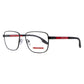 Prada Linea Rossa  Rectangular Eyeglasses PS50OV 1AB1O1 Black 55mm 50OV