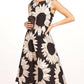 Hiroki Dress In Silver Bloom