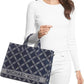 Michael Kors Women Gigi Large Grab Tote Bag Navy Multi One Size