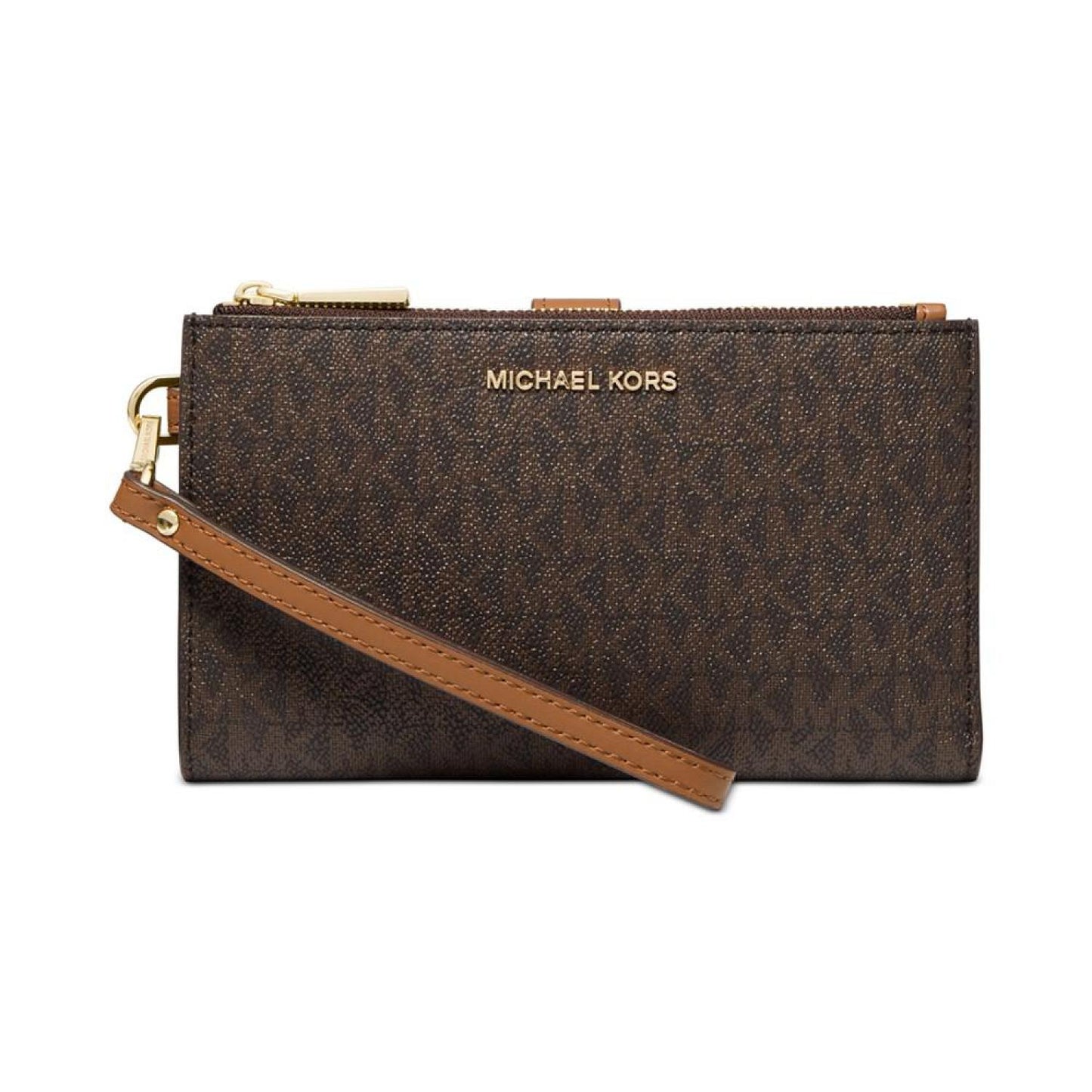 Logo Jet Set Double-Zip Wristlet