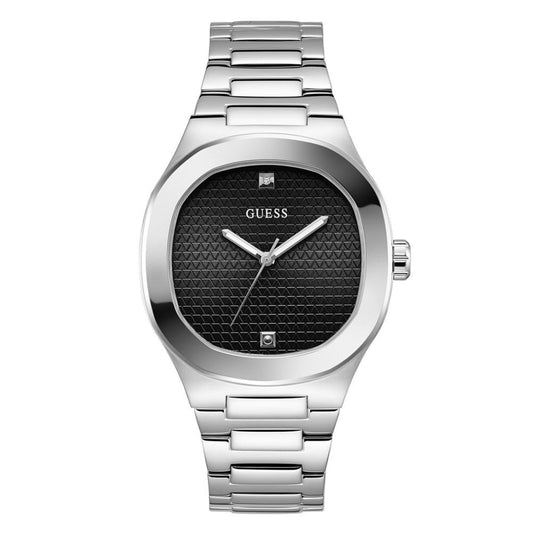 Men's Analog Silver-Tone Stainless Steel Watch 42mm