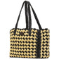 High Tide Striped Raffia Medium Tote