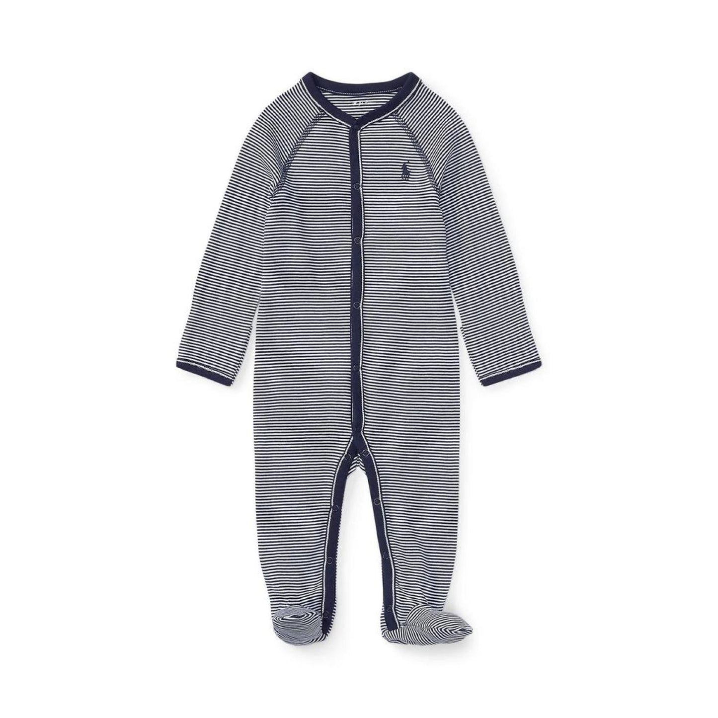 Striped Cotton Jersey Coverall (Infant)
