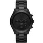 Men's Slim Runway Black Stainless Steel Bracelet Watch, 44mm
