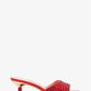 Amal Embellished Faux Suede Kitten Sandal