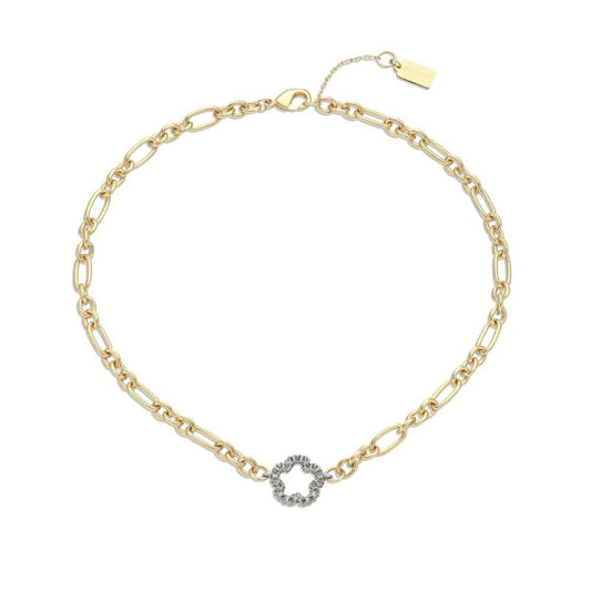 Faux Stone Signature Pave Tea Rose Choker