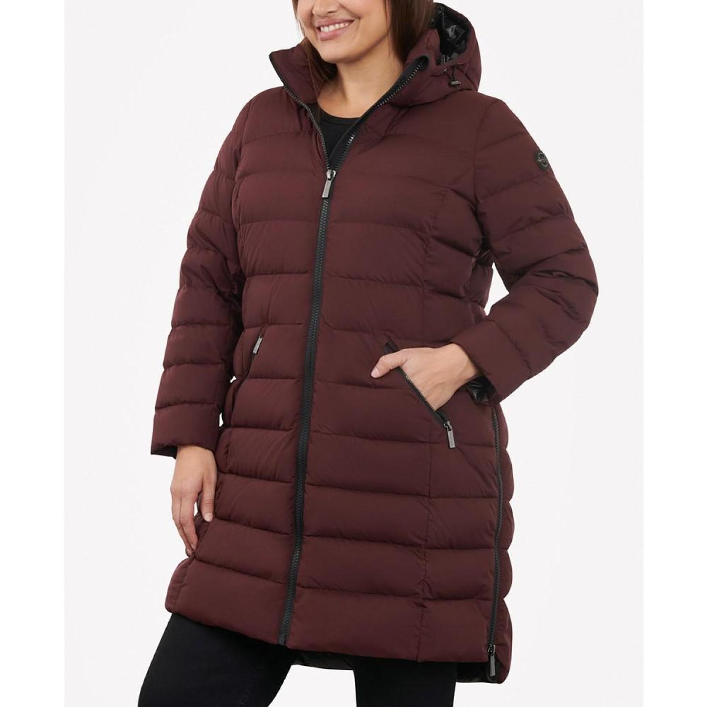 Women's Plus Size Hooded Down Packable Puffer Coat