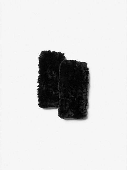 Shearling Fingerless Gloves