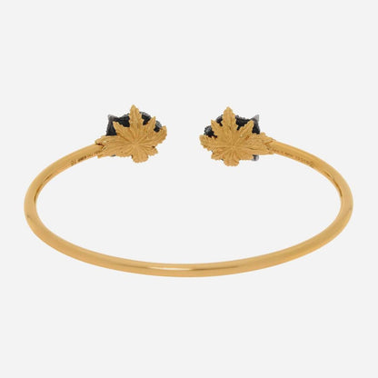 Gucci Le Marche Des Merveilles 18K Yellow Gold and Sterling Silver, Diamond 0.69ct. tw. and Mother of Pearl Cuff Bracelet YBA459246001017