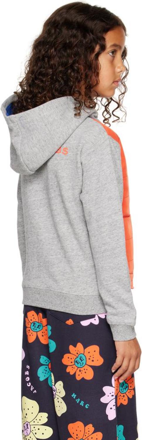 Kids Gray Layered Hoodie