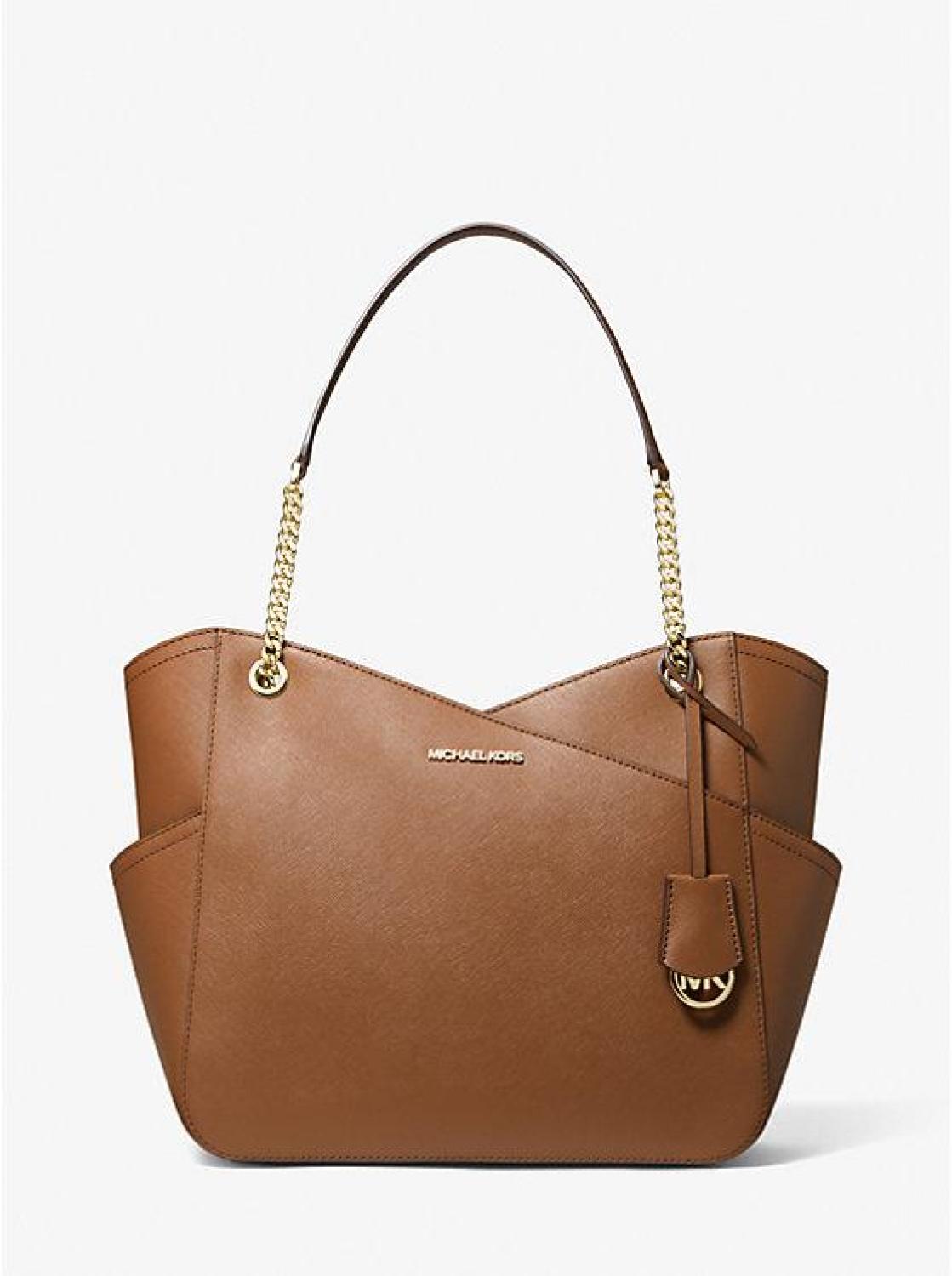 Jet Set Large Saffiano Leather Shoulder Bag