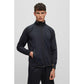 Zip-up sweatshirt in active-stretch fabric