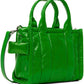 Green 'The Shiny Crinkle Mini' Tote