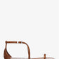 Polly Crocodile Embossed Leather Sandal
