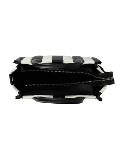 Marc Jacobs Striped Zip-Up Small Tote Bag