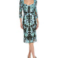Marchesa Notte Embroidered Sheath Dress