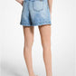 Denim Belted Shorts