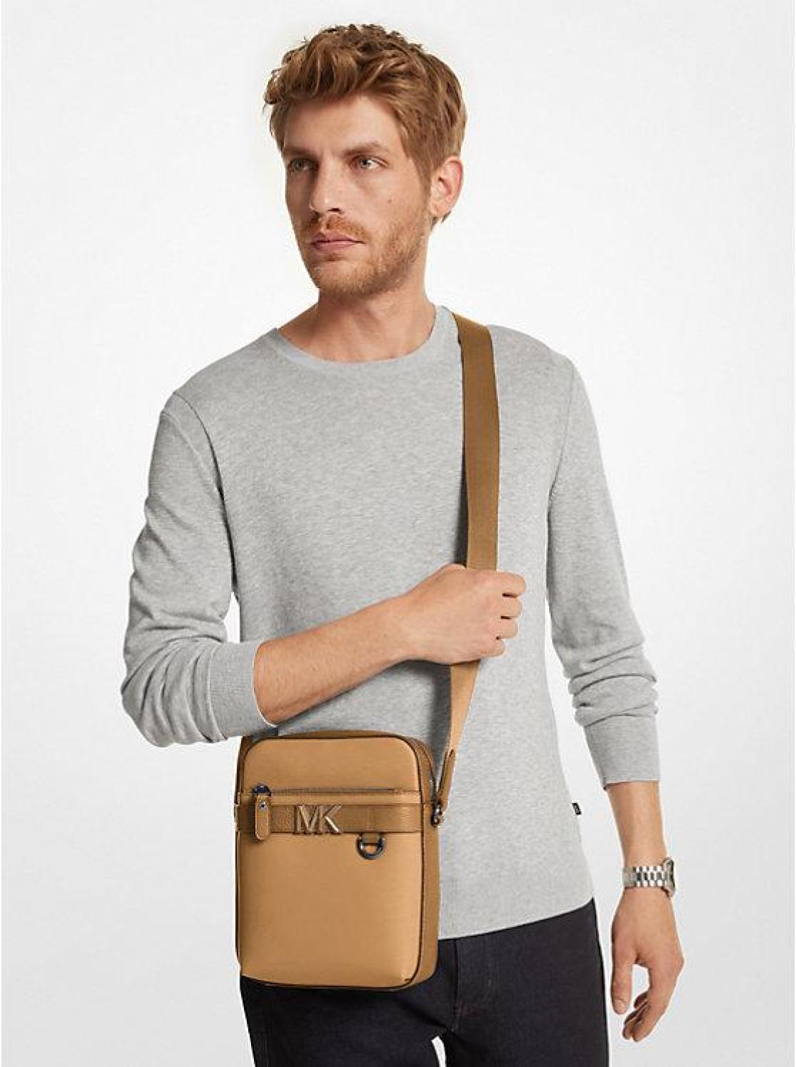 Hudson Crossgrain Leather Flight Bag