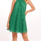 Halter Swing Mini Dress In Seaglass Petal