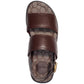 Men's Leather Two-Strap Sandal with Signature Jacquard Footbed
