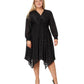 Plus Size Clip Jacquard Hank Midi Dress