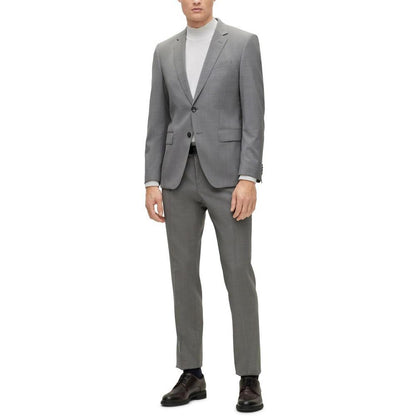 Men's Slim-Fit Melange Stretch Wool Suit, 2 Piece Set