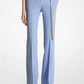 Haylee Double Crepe Sablé Flared Trousers