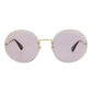 Round-Frame Metal Sunglasses