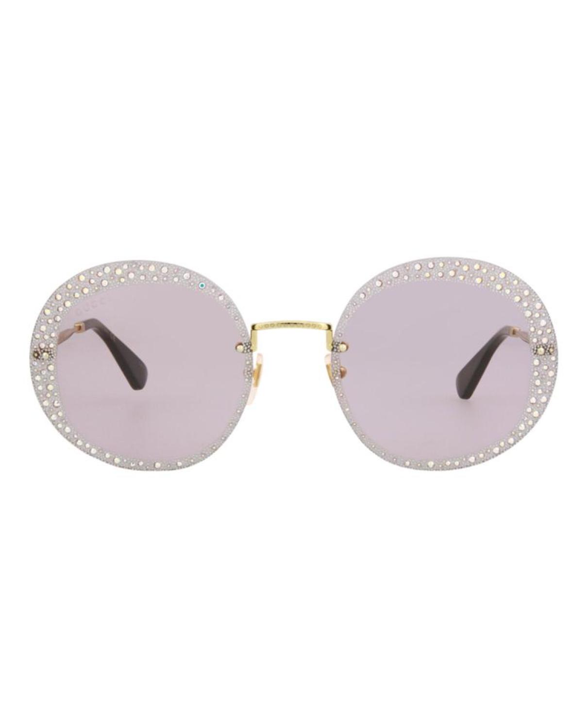 Round-Frame Metal Sunglasses