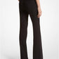 Haylee Double Crepe Sablé Flared Trousers