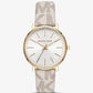 Pyper Logo and Gold-Tone Watch