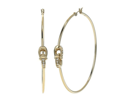 Interlock C Hoop Earrings