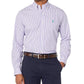Classic Fit Striped Stretch Poplin Shirt