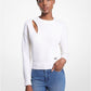 Wool Blend Cutout Sweater