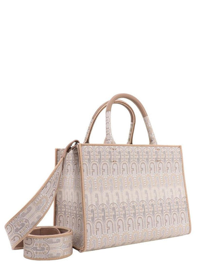 Furla Logo Monogram Top-Handle Tote Bag