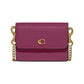 Refined Calf Leather Half Flap Card Case