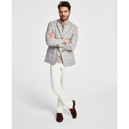 Men's Modern-Fit Plaid Sport Coat
