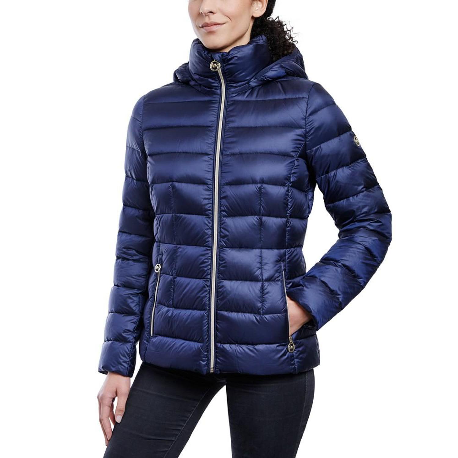 Women s Hooded Packable Down Shine Puffer Coat Created for Macy s