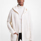 Shaker Knit Cashmere Hooded Cardigan