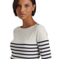 Striped Cotton Boatneck Dress