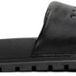 Black 'The Leather Slide' Sandals