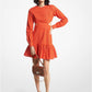 Cotton Eyelet Cutout Mini Dress