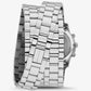 Runway Rhodium-Plated Stainless Steel Triple Wrap Watch
