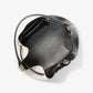 Reed Medium Two-Tone Pebbled Leather Bucket Bag
