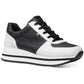 Monique Trainer Womens Faux Leather Lifestyle Casual and Fashion Sneakers