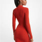 Ribbed Merino Wool Blend Dress