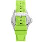 Women's Everest Quartz Three-Hand Lime Green Silicone Watch 43mm