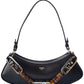 FENDI O'Lock Swing Leather Shoulder Bag