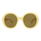 Round-Acetate Frame Sunglasses