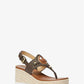Aubrey Cutout Signature Logo Wedge Sandal
